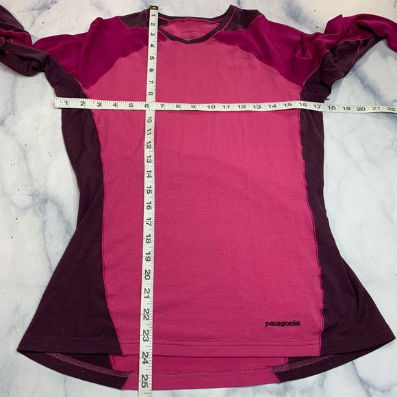 Patagonia Pink Purple Long Sleeve Athletic Top - Picture 5 of 8